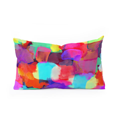 Amy Sia Brushstroke 1 Oblong Throw Pillow