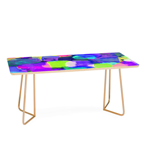 Amy Sia Brushstroke Blue Coffee Table