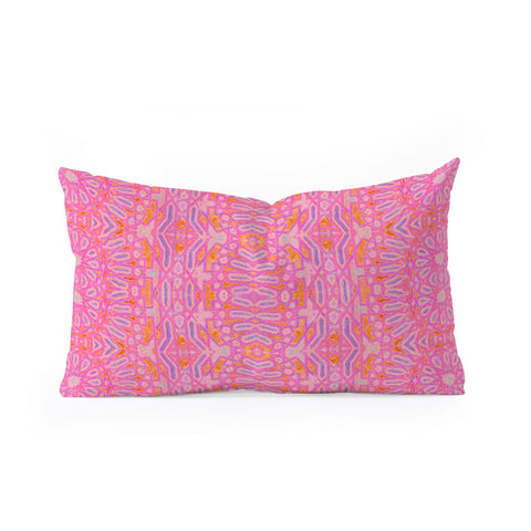 Amy Sia Casablanca Hot Pink Oblong Throw Pillow