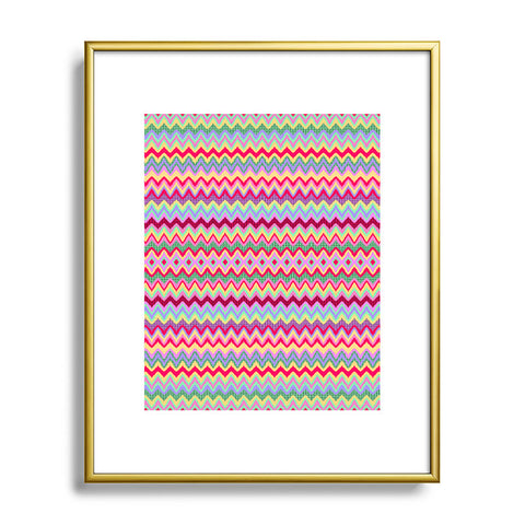 Amy Sia Chevron 1 Metal Framed Art Print