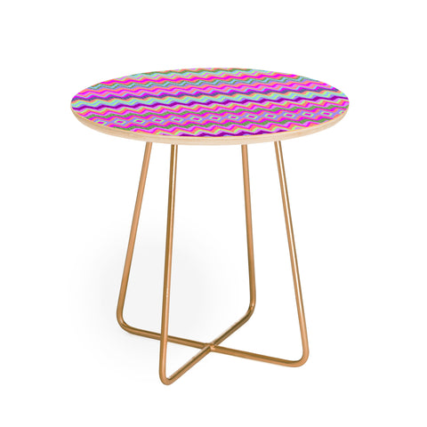 Amy Sia Chevron 2 Round Side Table