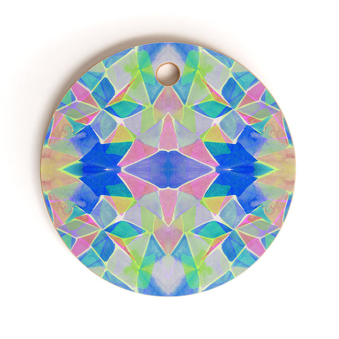 Amy Sia Chroma Blue Cutting Board Round