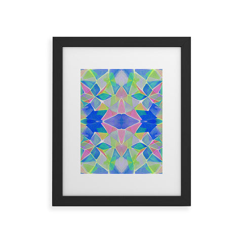 Amy Sia Chroma Blue Framed Art Print