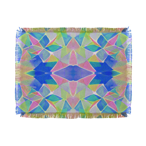 Amy Sia Chroma Blue Throw Blanket