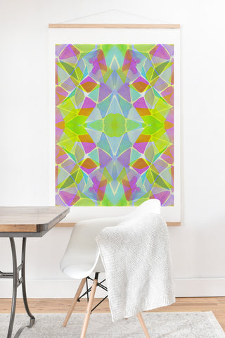 Amy Sia Chroma Lime Art Print And Hanger