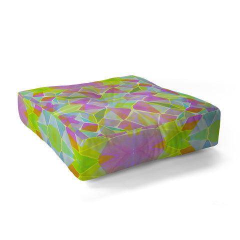 Amy Sia Chroma Lime Floor Pillow Square
