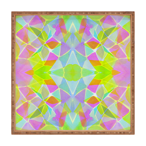 Amy Sia Chroma Lime Square Tray