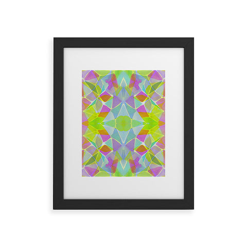 Amy Sia Chroma Lime Framed Art Print