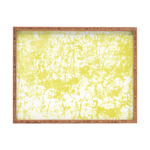 Amy Sia Crackle Batik Ochre Rectangular Tray