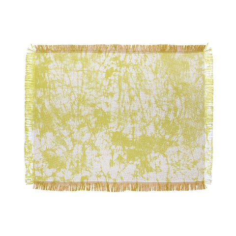 Amy Sia Crackle Batik Ochre Throw Blanket