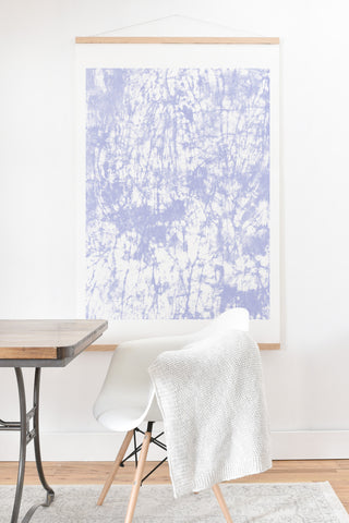 Amy Sia Crackle Batik Pale Blue Art Print And Hanger