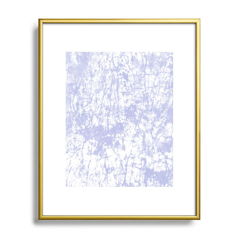 Amy Sia Crackle Batik Pale Blue Metal Framed Art Print