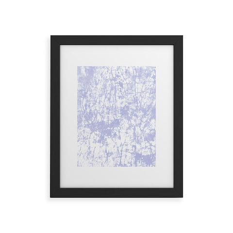 Amy Sia Crackle Batik Pale Blue Framed Art Print