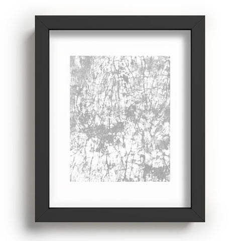 Amy Sia Crackle Batik Pale Gray Recessed Framing Rectangle