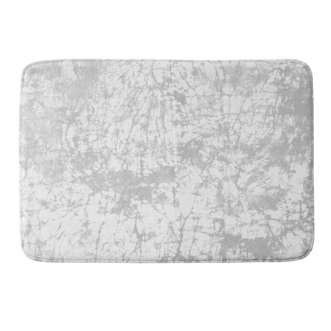 Amy Sia Crackle Batik Pale Gray Memory Foam Bath Mat
