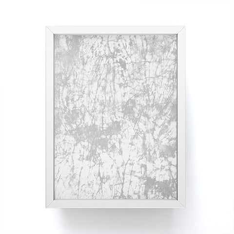 Amy Sia Crackle Batik Pale Gray Framed Mini Art Print