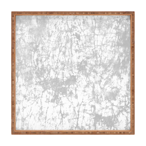 Amy Sia Crackle Batik Pale Gray Square Tray