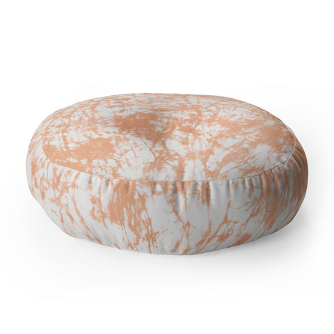 Amy Sia Crackle Batik Peach Floor Pillow Round
