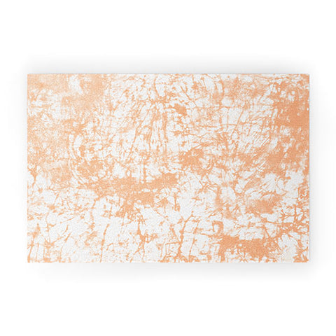 Amy Sia Crackle Batik Peach Welcome Mat