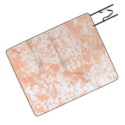 Amy Sia Crackle Batik Peach Picnic Blanket