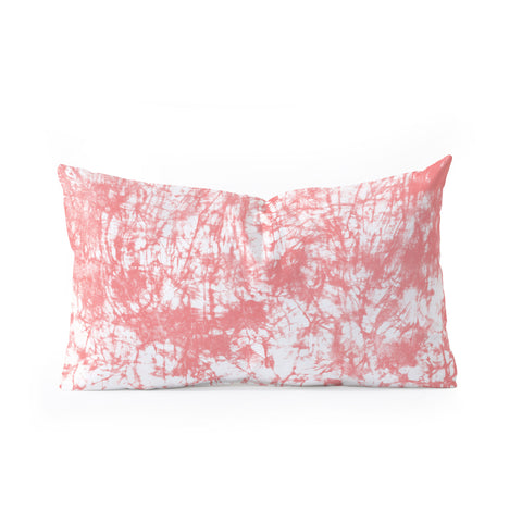 Amy Sia Crackle Batik Rose Oblong Throw Pillow
