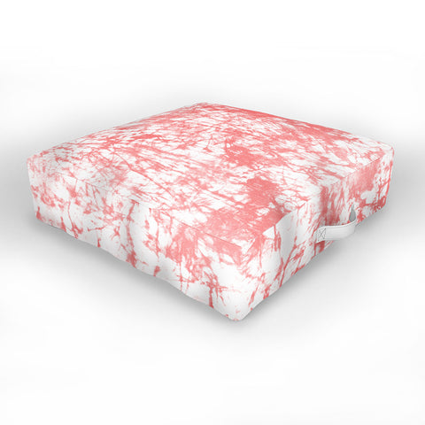 Amy Sia Crackle Batik Rose Outdoor Floor Cushion