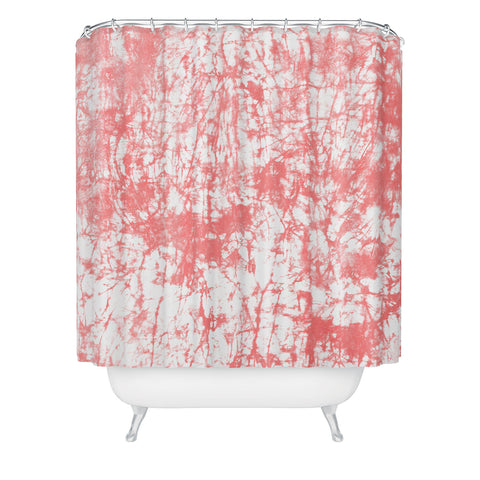 Amy Sia Crackle Batik Rose Shower Curtain