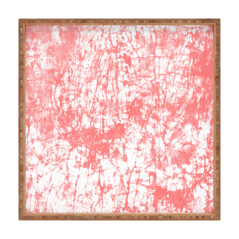 Amy Sia Crackle Batik Rose Square Tray