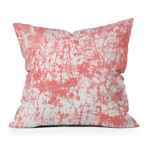 Amy Sia Crackle Batik Rose Throw Pillow