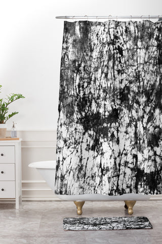 Amy Sia Crackle Batik Shower Curtain And Mat