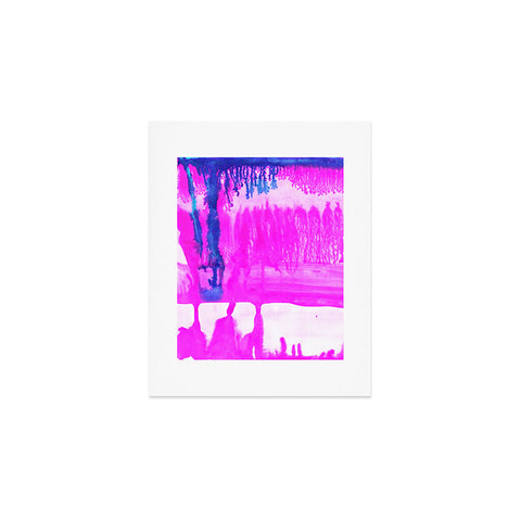 Amy Sia Dip Dye Hot Pink Art Print