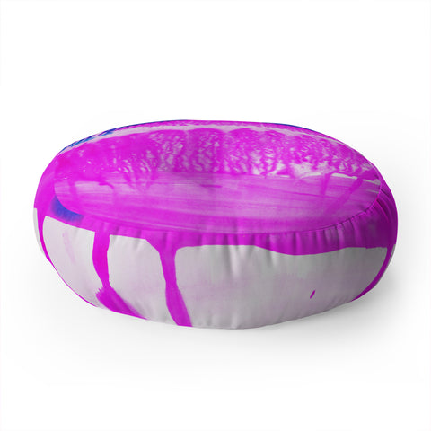 Amy Sia Dip Dye Hot Pink Floor Pillow Round