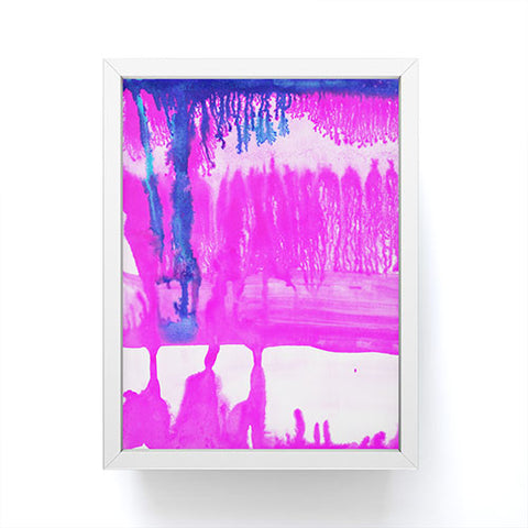 Amy Sia Dip Dye Hot Pink Framed Mini Art Print