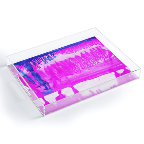 Amy Sia Dip Dye Hot Pink Acrylic Tray