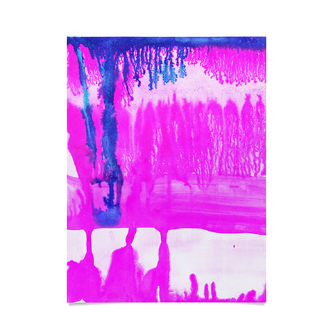 Amy Sia Dip Dye Hot Pink Poster