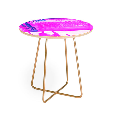 Amy Sia Dip Dye Hot Pink Round Side Table