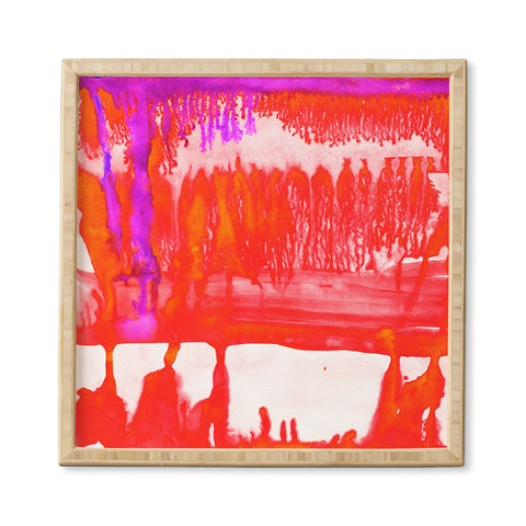 Amy Sia Dip Dye Tangelo Framed Wall Art