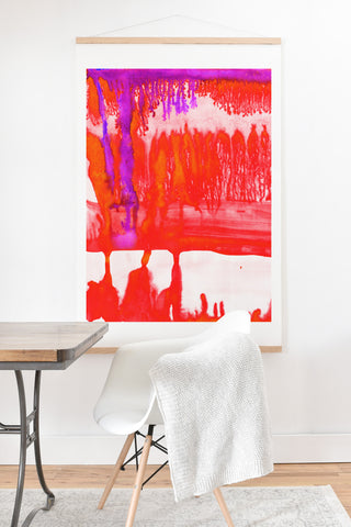Amy Sia Dip Dye Tangelo Art Print And Hanger