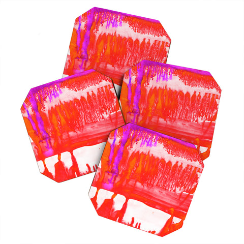 Amy Sia Dip Dye Tangelo Coaster Set