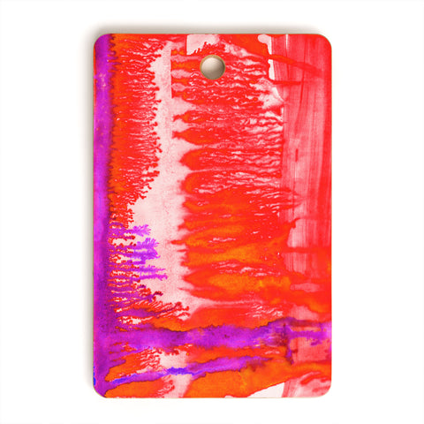 Amy Sia Dip Dye Tangelo Cutting Board Rectangle