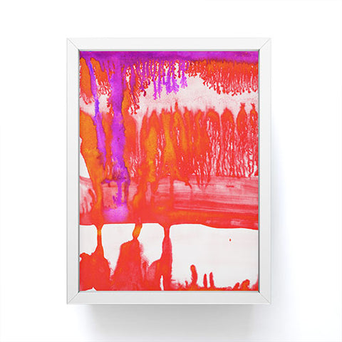 Amy Sia Dip Dye Tangelo Framed Mini Art Print