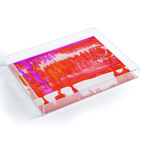Amy Sia Dip Dye Tangelo Acrylic Tray