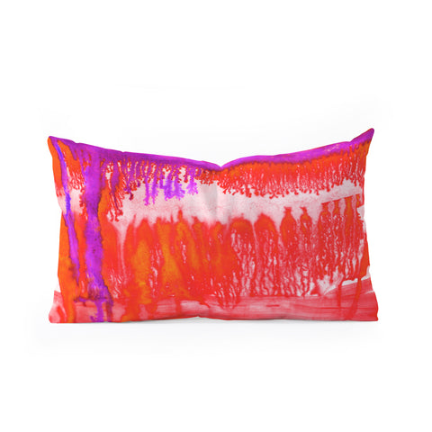 Amy Sia Dip Dye Tangelo Oblong Throw Pillow