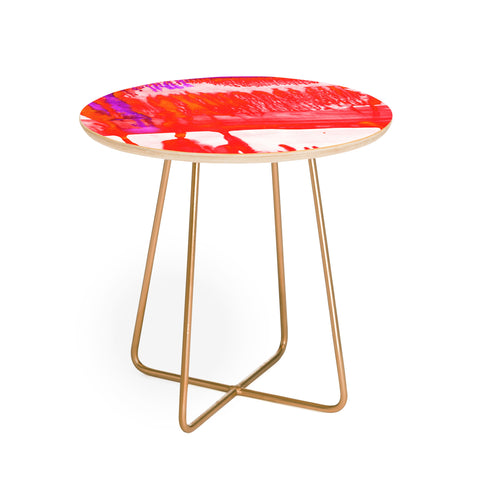 Amy Sia Dip Dye Tangelo Round Side Table