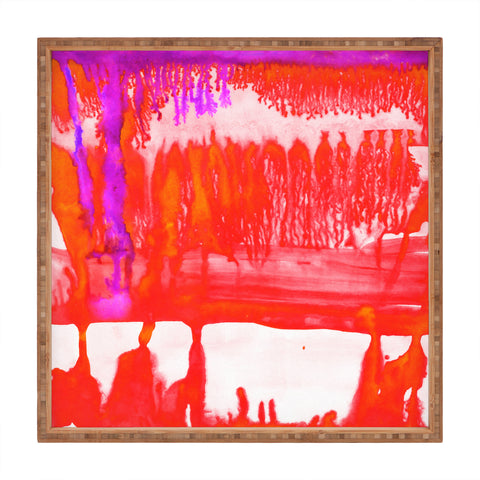 Amy Sia Dip Dye Tangelo Square Tray