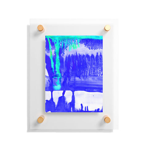 Amy Sia Dip Dye Ultramarine Floating Acrylic Print