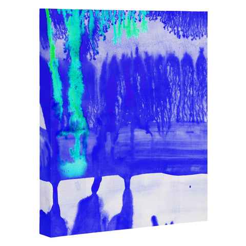 Amy Sia Dip Dye Ultramarine Art Canvas