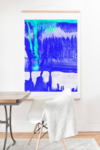 Amy Sia Dip Dye Ultramarine Art Print And Hanger