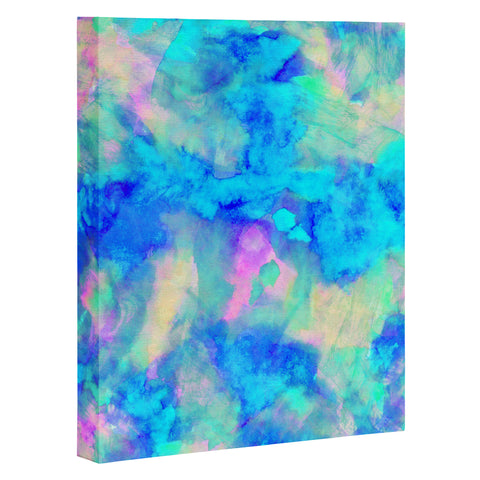 Amy Sia Electrify Ice Blue Art Canvas