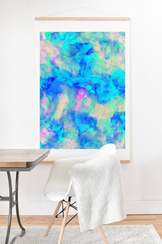 Amy Sia Electrify Ice Blue Art Print And Hanger